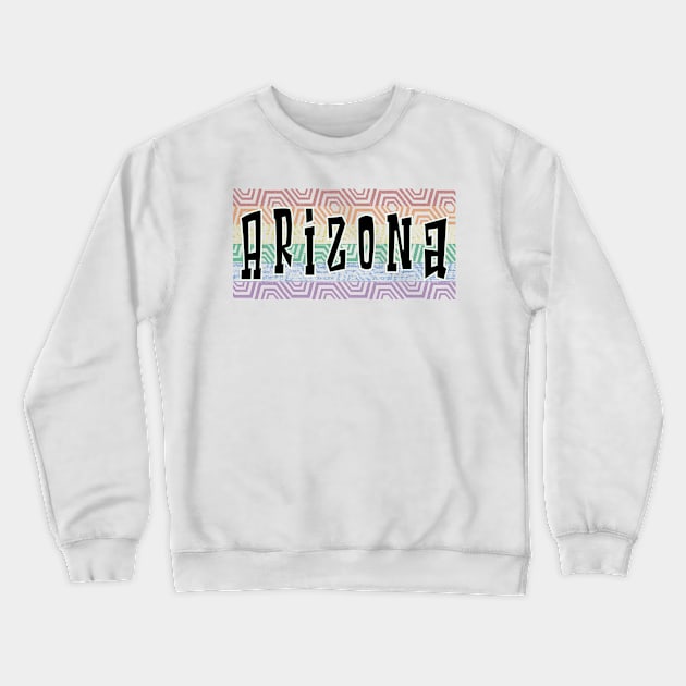 LGBTQ PATTERN AMERICA ARIZONA Crewneck Sweatshirt by Zodiac BeMac